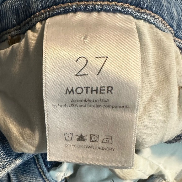 MOTHER DENIM - The Hustler Ankle Fray Jeans in Thrilling Shots Size 27 - Picture 7 of 10